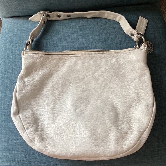 Coach Shoulder Bag Ali Leather Hobo B0969-13655 Soft Cream Winter White - Picture 3 of 10